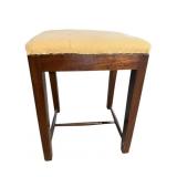 19TH CENTURY SOLID MAHOGANY ENGLISH STOOL