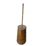 ANTIQUE LARGE WOODEN BUTTER CHURN