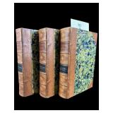 3 VOLUMES OF ANTIQUE RUSKIN