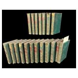 19 VOLUMES OF ANTIQUE WAVERLY NOVELS