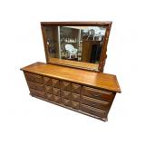 LINK TAYLOR MCM OAK DRESSER WITH MIRROR