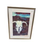 SKULL TEXTURED WATERCOLOR