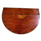 HANGING INLAID MAHOGANY DROP LEAF DESK