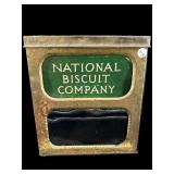 ANTIQUE BRASS NATIONAL BISCUIT COMPANY LARGE TIN