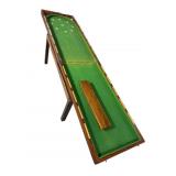 19TH CENTURY MAHOGANY INLAID BAGATELLE GAME ON