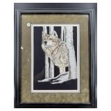 QUALITY NEEDLE POINT OF WOLF