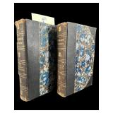 2 VOLUMES OF BULWERS WORKS LEATHER BOUND BOOKS