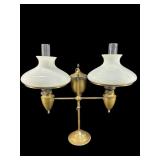 ANTIQUE BRADLEY AND HUBBARD DOUBLE STUDENT OIL