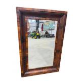 19TH CENT. MAHOGANY OGEE MIRROR