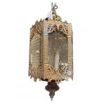 BRASS ORNATE RETICULATED ITALIAN CHANDELIER