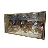 GOLD ADORNED ORIENTAL MIRROR