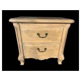 MODERN DESIGN PAINT DECORATED 2 DRAWER NIGHTSTAND