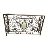 UTTERMOST VERY ORNATE IRON CONSOLE TABLE