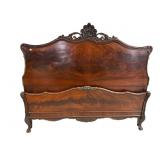FLAMED MAHOGANY FULL SIZE BED