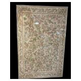 LARGE FRAMED CHAIN STITCHED RUG