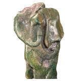 LARGE HEAVY SHONA SCULPTURE VERDITE STONE