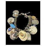AMERICAN 12K G.F LARGE CHARM BRACELET