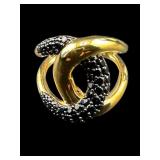 DESIGNER BELLEZZA ITALY CRYSTAL RING