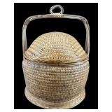 LARGE WHICKER ORIENTAL WEDDING BASKET