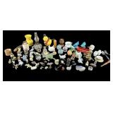 LARGE LOT OF MISC GLASS, POTTERY, FIGURINES, ETC.