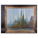 SIGNED  BREDA TEXTURED PAINTING ON CANVAS