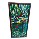 DRAGONFLY STAIN GLASS WINDOW