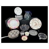 LARGE LOT OF MISC PORCELAIN AND GLASS