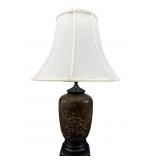 TALL ORNATE METAL TABLE LAMP