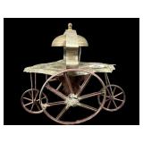 METAL ANTIQUE VICTORIAN PULL TOY WITH BELL