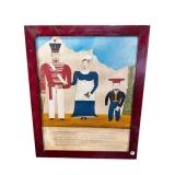 FAMILY FOLK ART PAINTING ON CANVAS