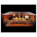 LARGE TEDDY BEAR SCHOOLHOUSE MINIATURES DISPLAY
