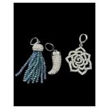 DESIGNER JOAN BOYCE 3 CRYSTAL PENDANT COLLECTION