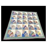 GRANDMOTHERS FAN HANDMADE QUILT