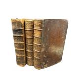 3 VOLUMES OF 1769 FOREIGN LANGUAGE SMALL ANTIQUE