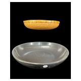 2 PC LOT OF KENWOOD BOWL & BASKET TRAY