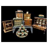 BOX FULL OF MINIATURES FOR DOLLHOUSES