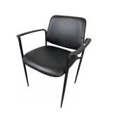 HARD PLASTIC WITH LEATHER OFFICE CHAIR