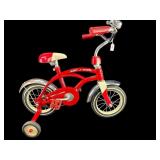 VINTAGE RADIO FLYER BICYCLE WITH TRAINING WHEELS