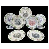 SET OF 9 WS & CO. TRANSFERWARE CHILDS PLATES