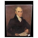 OIL ON CANVAS PORTRAIT