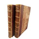 2 VOLUMES OF SCOTTS WAVERLY LEATHER BOUND NOVELS