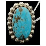 CHACO CANYON TURQUOISE STERLING RING