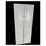 4 DOOR TALL WHITE CABINET
