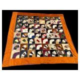 HAND STITCHED SUMMER CRAZY QUILT