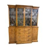 BEACON HILL MAHOGANY BREAKFRONT CHINA CLOSET
