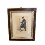 DISTINGUISHED GENTLEMAN ANTIQUE PRINT