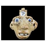 ARTIST SIGNED HAMILTON ALABAMA FACE JUG