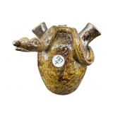 ARTIST SIGNED HANDMADE SNAKE POTTERY JUG