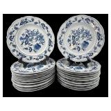 LOT OF 24 BLUE DANUBE DINNER PLATES
