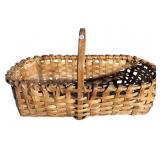 LARGE SPLIT OAK GATHERING BASKET